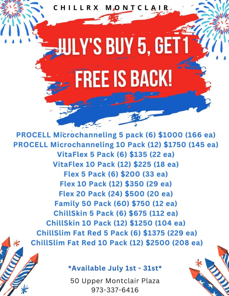 July Buy 5 Get 1 FREE