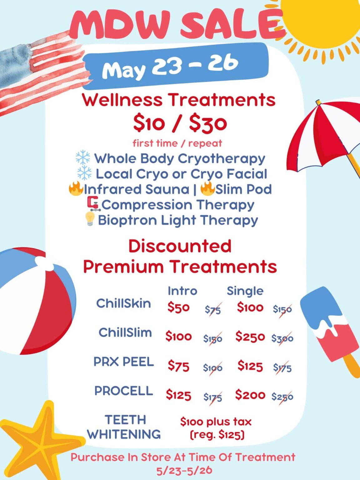 MDW SALE