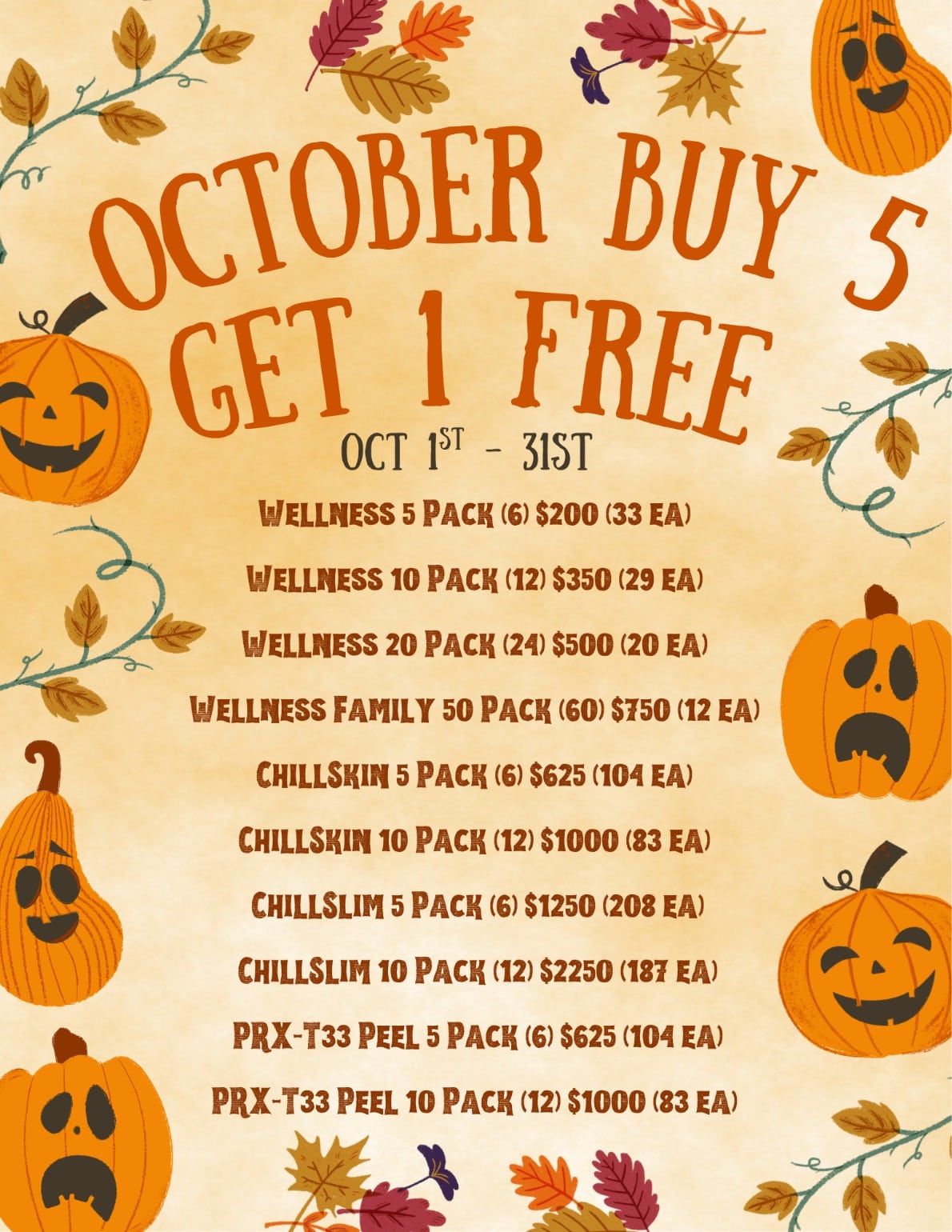 October Buy 5